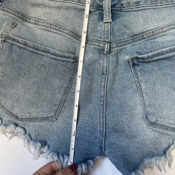 Mossimo Flower Embroidered cut off Jean Shorts - Picture 2 of 9